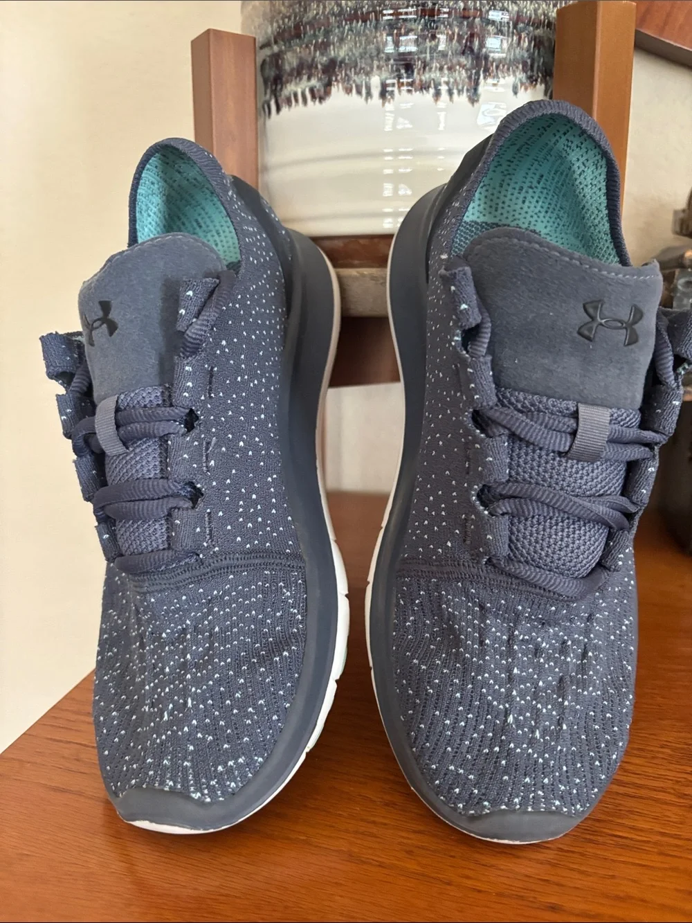 Under Armour Soeedfoam Women’s Navy Knit Athletic Sneakers